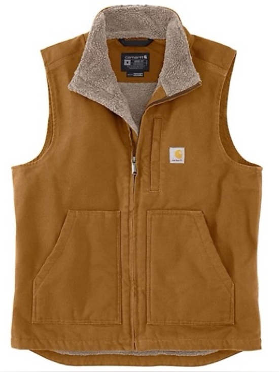 Carhartt Other - Carhartt Men's Duck Sherpa-Lined Mock Neck Vest